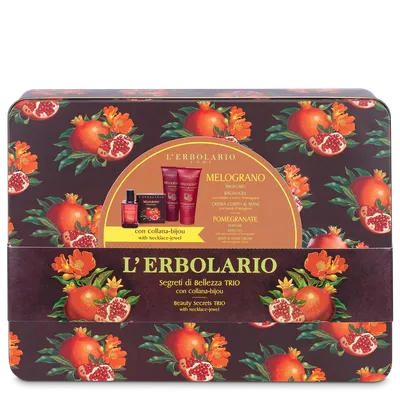 L'Erbolario Pachet Rodie Apa de parfum 50ml + Gel de dus 100ml + Crema de maini si corp 100ml