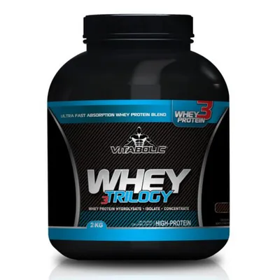 Proteina cu aroma de lemon yoghurt Whey Trilogy, 2 kg, Vitabolic
