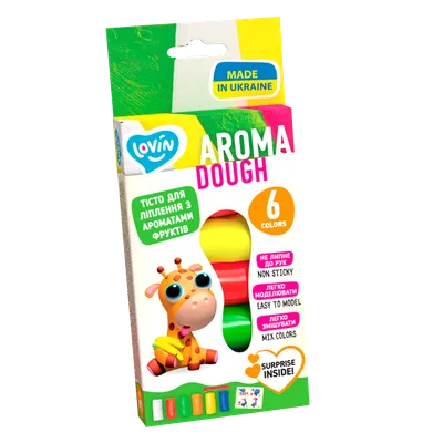 Set plastilina Lovin Aroma Dough, 6 x15g, Oktoclay