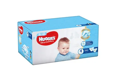 Scutece baieti Nr. 4 8-14kg Ultra Comfort, 100 bucati, Huggies