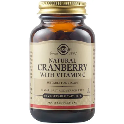 Merisoare naturale cu Vitamina C, 60 capsule, Solgar