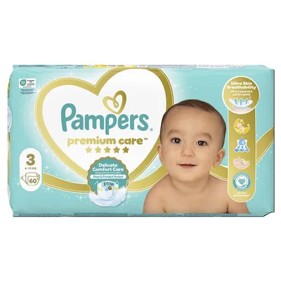 PAMPERS PREMIUM CARE 6-10KG 60 BUCATI MARIMEA 3