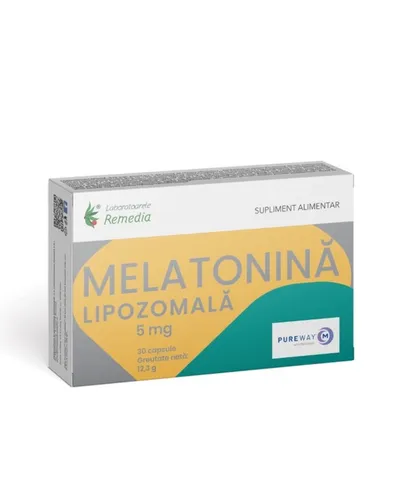 MELATONINA LIPOZOMALA 5MG 30 CAPSULE REMEDIA
