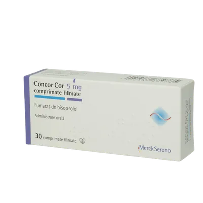 Concor Cor 5mg x 3 blistere. x 10 comprimate filmate
