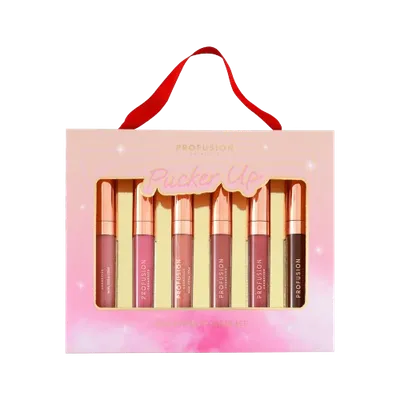 Set 6 Gloss-uri de buze Pucker Up, 6 x 3.5ml, Profusion Cosmetics