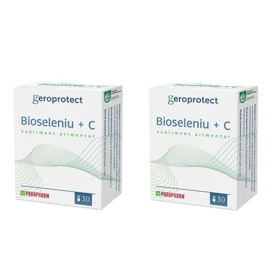 Bioseleniu + Vitamina C, 30 + 30 capsule, Parapharm