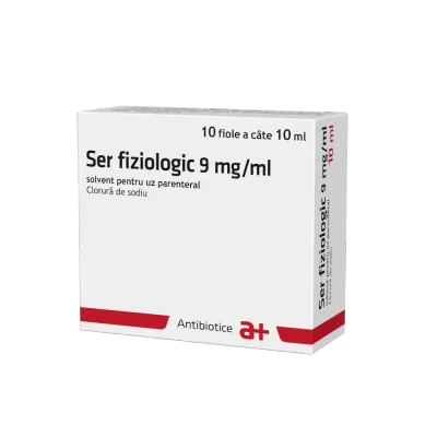 Ser fiziologic, 90 mg/10 ml, Antibiotice
