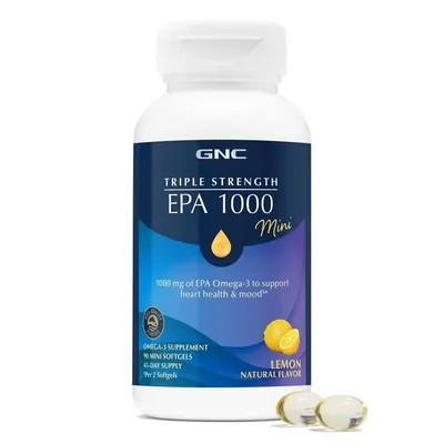 GNC TRIPLE STRENGTH EPA 1000 MG MINI X 90 CAPSULE GELATINOASE