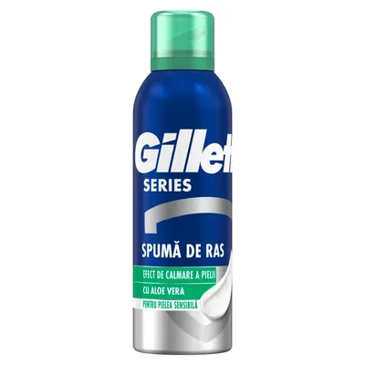 Spuma de ras calmanta cu Aloe Vera Series, 250ml, Gillette