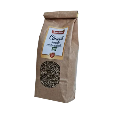 Seminte de canepa nedecorticate, 200g, AdNatura