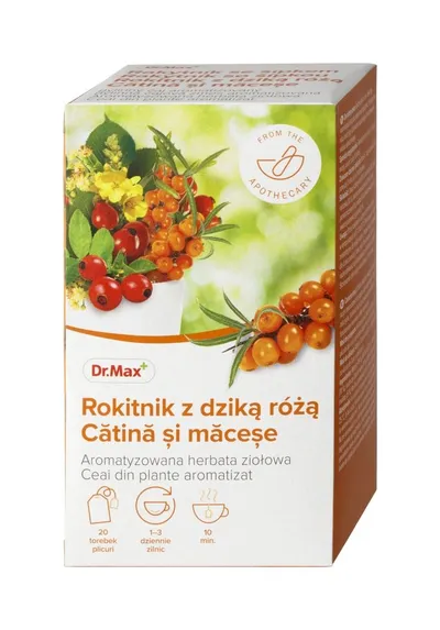 Dr. Max Ceai de catina cu macese, 20 plicuri