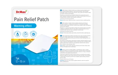 Dr. Max Plasture cu efect de incalzire 12x18cm, 1 bucata