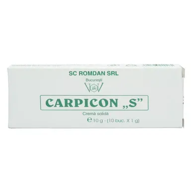 Supozitoare Carpicon S, 10g, Romdan