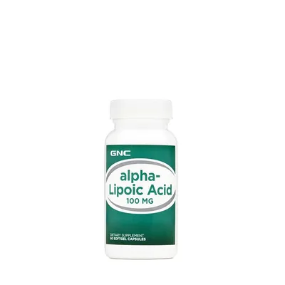 Alpha-Lipoic Acid 100mg ALA Acid Alfa Lipoic, 60 capsule, GNC