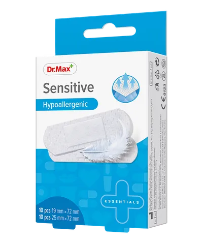Dr. Max Plasturi sensitive 19 x 72mm 25 x 72mm, 20 bucati