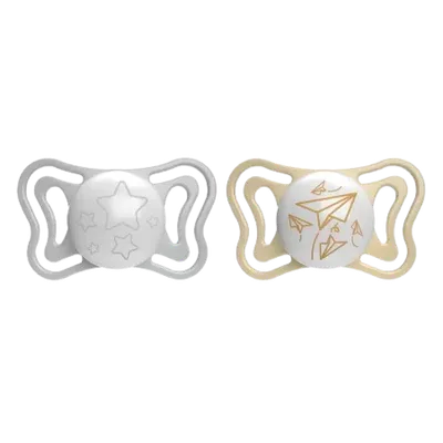 Suzete din silicon pentru copii 6-16 luni PhysioForma, 2 bucati, Chicco
