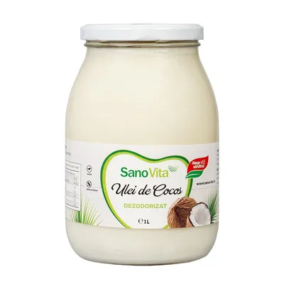 Ulei de cocos dezodorizat, 1l, SanoVita