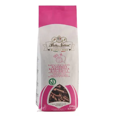 Paste bio fara gluten din faina de sorg cu sfecla rosie, 250 g, Pasta Natura