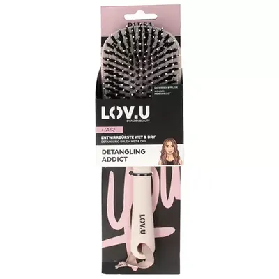 Perie pentru par Paddle Wet & Dry LOV.U Roz, 1 bucata, Parsa Beauty