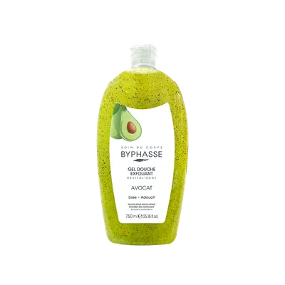 Gel de dus exfoliant cu Avocado, 750ml, Byphasse