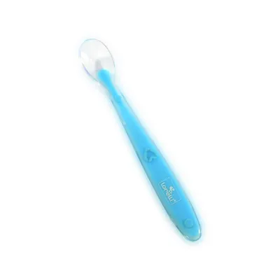 Lingurita din silicon 6 luni+ Blue, 1 bucata, Lorelli