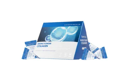 Scrub pentru pori cu bicarbonat de sodiu si colagen Collagen, 25 bucati, Farmstay