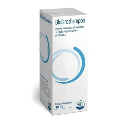 Solutie pentru curatarea pleoapelor Blefaroshampoo, 40 ml, Sifi