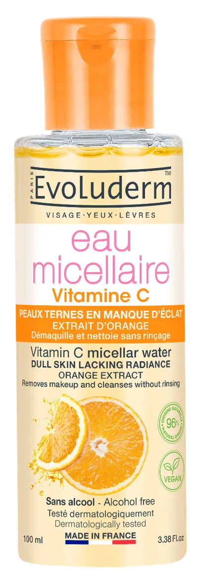 Apa micelara pentru demachere cu Vitamina C, 100ml, Evoluderm