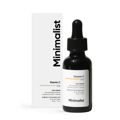 Ser cu 10% Vitamina C + PHA si Centella, 30ml, Minimalist