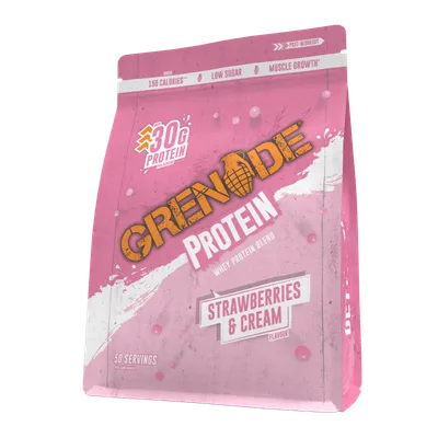 Proteine din zer Protein Powder Strawberries and Cream, 2kg, Grenade