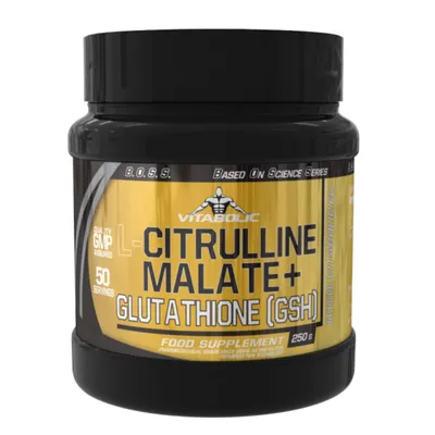 L-Citrulline Malate + Glutathione GSH, 250 g, Vitabolic
