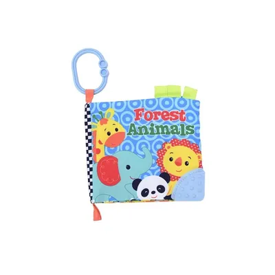 Carticica interactiva pentru bebelusi Animale Salbatice, 1 bucata, Lorelli