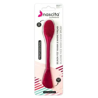 Perie din silicon pentru aplicarea si indepartarea mastilor wash-off, 1 bucata, Nascita