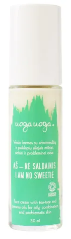 Crema de fata cu uleiuri de arbore de ceai si tamanu Bio I am no sweetie, 30ml, Uoga Uoga
