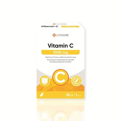 LIVSANE VITAMINA C 1000 DEPOT 30 DE TABLETE