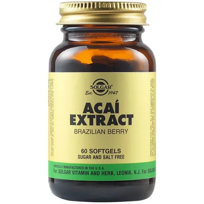 Extract de acai, 60 capsule moi, Solgar