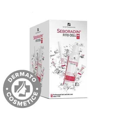 Set Fitocell Ser 6g x 15 tuburi + Ser gene si sprancene 6ml + Sampon 200ml, Seboradin