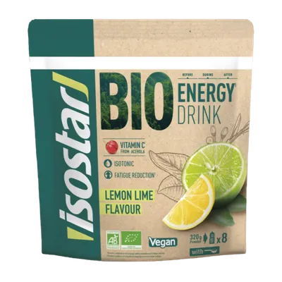 Pudra energy lemon-lime Bio, 320g, Isostar