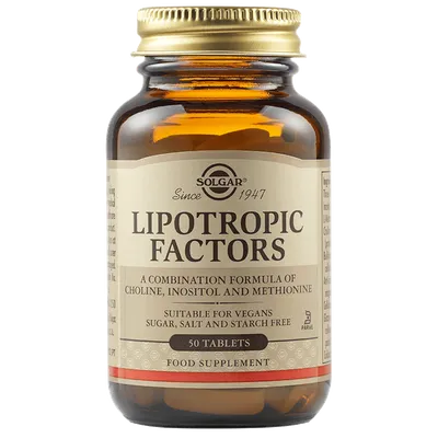 Factori Lipotropici, 50 tablete, Solgar