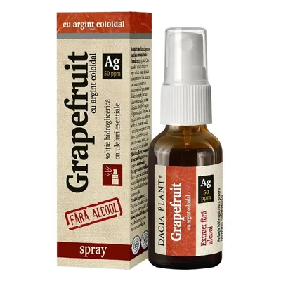 EXTRACT DIN SEMINTE GRAPEFRUIT CU ARGINT COLOIDAL FARA ALCOOL SPRAY 20ML DACIA PLANT