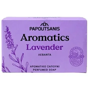 Sapun solid cu lavanda Aromatics, 100g, Papoutsanis
