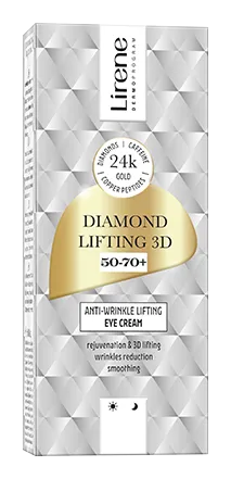 Crema anti-rid cu efect de lifting pentru zona ochilor Diamond Lifting 3D, 15ml, Lirene