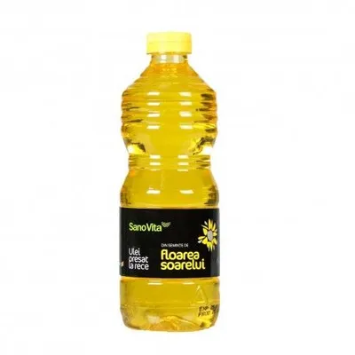 Ulei presat la rece din seminte de floarea-soarelui, 500ml, SanoVita