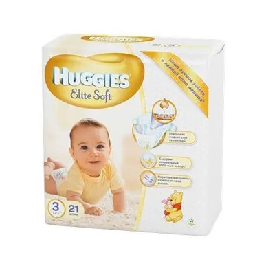 Scutece pentru copii Elite Soft 3 pentru 5-9 kg, 21 bucati, Huggies