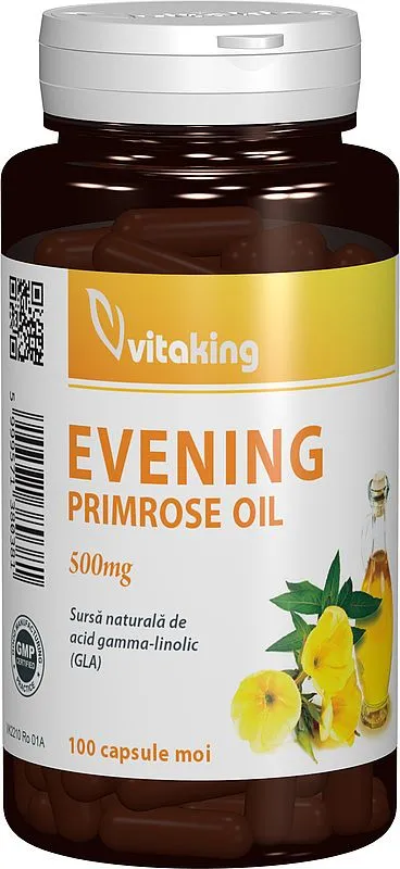 Ulei de Evening Primrose 500mg, 100 capsule gelatinoase, Vitaking
