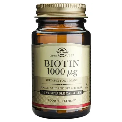 SOLGAR BIOTIN 1000MCG 50 CAPSULE