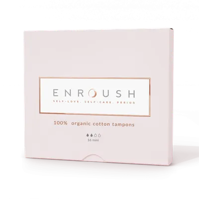 Tampoane 100% organice Mini, 16 bucati, Enroush