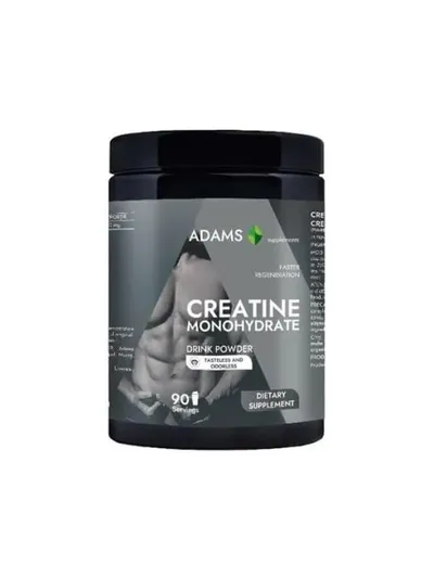 Creatina monohidrata fara miros si fara aroma, 400g, Adams