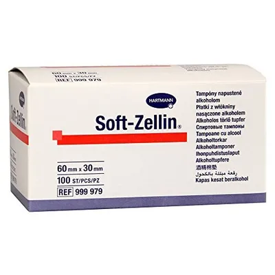 HARTMANN SOFT-ZELLIN TAMPOANE CU ALCOOL 100BUC
