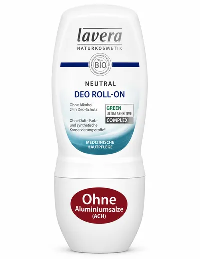 Deodorant Roll-on Neutral, Fără Alcool, 50 ml, Lavera